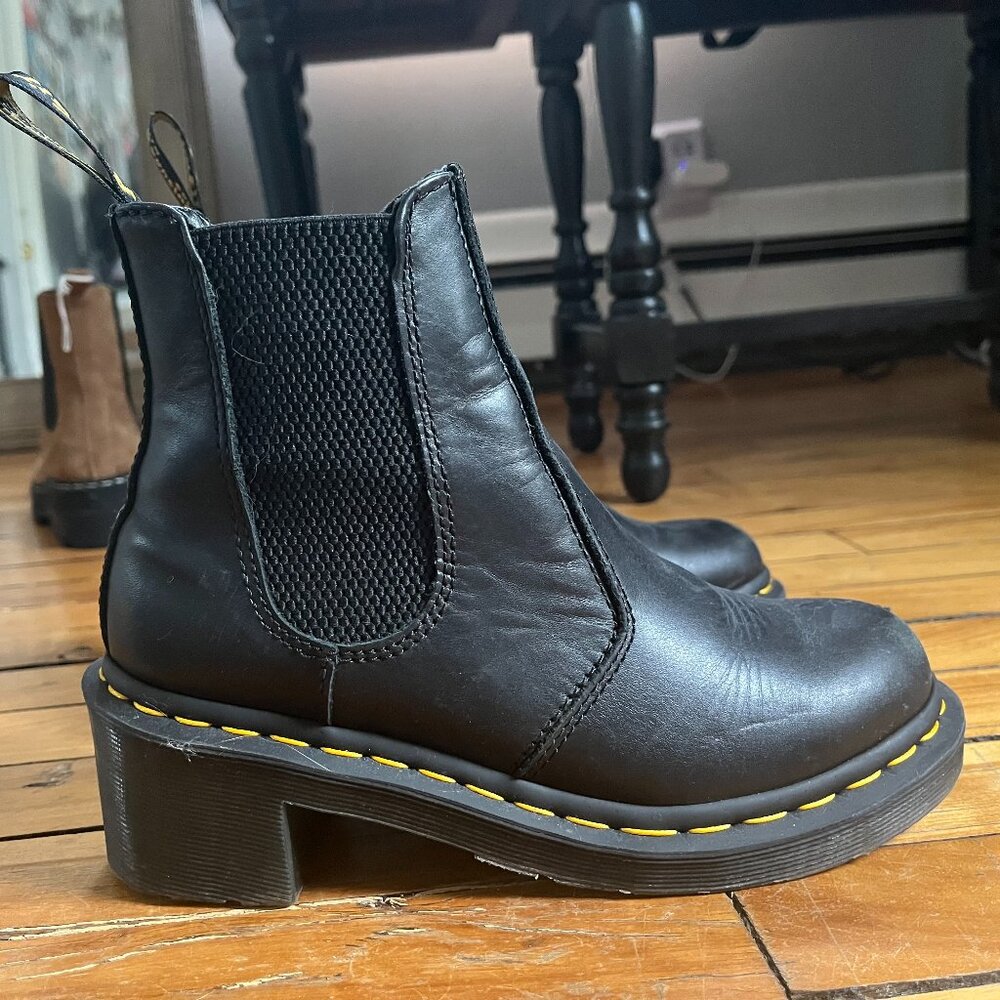 Cadence heeled Chelsea boots by Dr. Martens